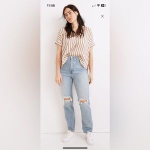Madewell perfect vintage straight jean in Danby wash.